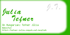julia tefner business card