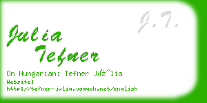 julia tefner business card